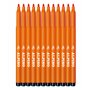 Alpino - Étui de 12 feutres Stand. Orange | Marqueurs lavables pour enfants | Marqueurs brillants | Idéal pour l'école | Pointe 