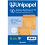 Unipapel Lot de 10 enveloppes rembourrées en kraft avec papier bulle intérieur