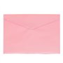 Grafoplas Enveloppe plastique avec fermeture à clic | Ecoplas | Format folio | Couleur rose doux translucide | 33