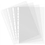 Grafoplás Lot de 10 pochettes en plastique A4 transparentes en verre polypropylène de qualité supérieure - Dos renforcé - 11 tro