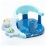 Twinly - Siège de bain pour bébé - Chaise de bain avec dossier - Barre de sécurité à ouverture et 4 grandes ventouses de sécurit