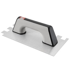 Bellota 5873-20 BIM Truelle pour queue avec denture 20 x 20 mm, manche bi-matière et lame en acier Bellota 5873-20 BIM Truelle pour queue avec denture 20 x 20 mm