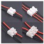 RUNCCI-YUN 60 pcs2P CH2 + 3P CH3 rapide connecteur de fil de câble,CH2 Connecteur Ressort,Bornes de Connexion automatique,Bornie
