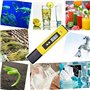 Stylo numérique PH Mètre, PH Testeur de qualité de l'eau Digital LCD Portable PH Mètre Numérique Plage de Mesure pour 0-14 PH 0,