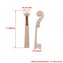 Yibuy Manche de violon sculpté à la main en érable pour violon 4/4