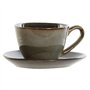 DKD Home Decor Tasse avec Assiette de la Marque (2 pièces) (S3026022)
