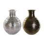 Vase DKD Home Decor Doré Argenté Aluminium Moderne Finition vieillie 38 x 38 x 50 cm (2 Unités)
