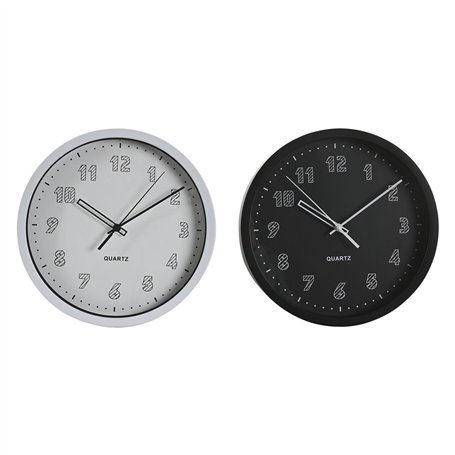 Horloge Murale DKD Home Decor Blanc Noir PVC 25