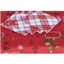 Service de linge de table DKD Home Decor Blanc Rouge Vert Beige (5 Pièces) (2 Unités)