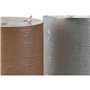 Bougie LED DKD Home Decor Doré Argenté 15 x 15 x 20 cm (AA) (2 Unités)