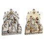 Crèche de Noël DKD Home Decor Gris Doré Résine 22 x 6 x 26 cm (2 Unités)