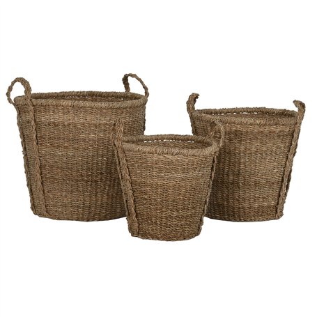 Set de basket Home ESPRIT Naturel Herbier marin Boho (3 Pièces)