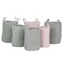 Set de basket Home ESPRIT Vert Gris Rose Corde (2 Pièces) (3 Unités)