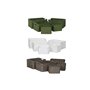 Set de basket Home ESPRIT Vert Gris Crème Métal polypropylène (3 Unités)