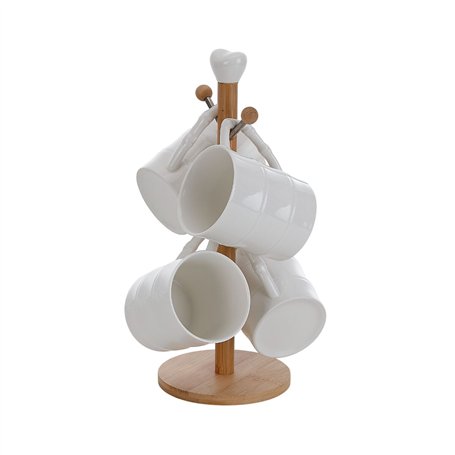 Tasse mug Home ESPRIT Blanc Naturel 350 ml