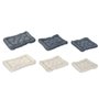 Lit pour animal domestique Home ESPRIT Beige Gris Crème Gris foncé 72 X 60 X 9 CM 2 Unités