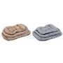 Lit pour animal domestique Home ESPRIT Marron Gris Camel Gris clair Gris foncé 90 X 63 X 10 CM 2 Unités