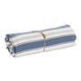 Couverture Home ESPRIT Bleu Gris Rayures