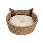 Lit pour animal domestique Home ESPRIT Blanc Naturel Fibre naturelle 55 X 45 X 18 CM