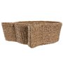 Lit pour animal domestique Home ESPRIT Blanc Naturel Fibre naturelle 55 X 45 X 18 CM