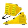 Leadbrand Lot de 2 Cales de Roue en Plastique Jaune avec Base antidérapante