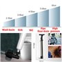 Meiyijia Déboucheur canalisation nettoyage pompe haute pression outil de piston de toilette avec 5 adaptateurs,Dispositif De Dra
