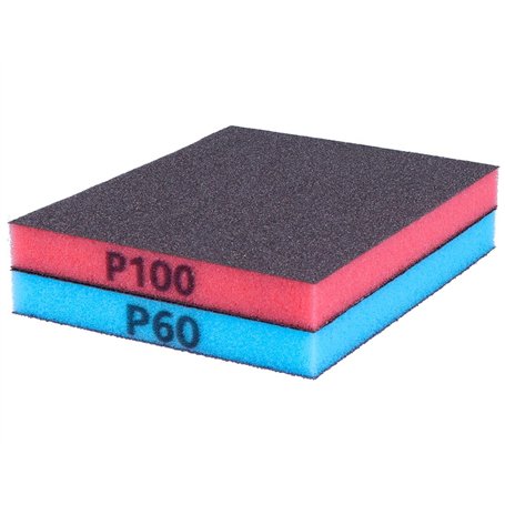 INNSPIRO Lot de 2 éponges de ponçage Super Flexibles Grain Fin 100 et moyen-60 12 x 10 x 1