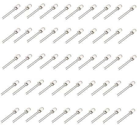 HeyNana - 50 diodes LED blanches de 3 x 5 mm