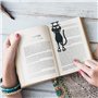 Balvi Marque-Page Curious Cat Couleur Noir en Forme de Chat 12cm Plastique/Nylon