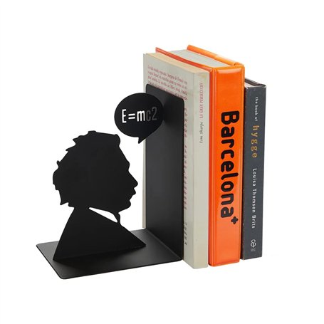Balvi Serre-Livres Einstein Couleur Noir Serre-Livres décoratif avec Les Contours emblématiques d'Alb