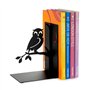 Balvi Serre-Livres Book Guard Couleur Noir Support de Livres pour étagère en Forme de Hibou Amusant p