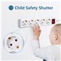 Aigostar - Multiprises 5 Prises Extension D'alimentation de 3G1.0m㎡ 1.5 Mètre Câble et Interrupteur et Sécurité Enfant Blanc Pri