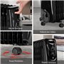 Aigostar Tummie– Radiateur à Bain d’huile Portable. 2300 W. 11 éléments,3 niveaux de puissance et thermostat réglable. Couleur n