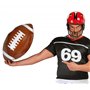 FIESTAS GUIRCA | Ballon Gonflable de Football Américain (40 cm) - Accessoire Sportif pour Fêtes et Célébrations - Idéal pour Évé