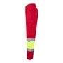 VELILLA 157 Pantalon bicolore multipoches haute visibilité Rouge/jaune fluo Taille M