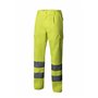 VELILLA 303006 Pantalon multipoches haute visibilité Jaune fluo Taille L