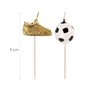 Dekora - Bougies d'Anniversaire Football - Ballon et Botte d'or