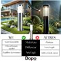 Dopo Lighting-potelet eclairage exterieur ABREGO H.45cm-borne eclairage exterieur-IP44 acier inoxydable E27 11W-lampadaire exter