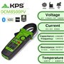 KPS Pince Ampèremétrique TRMS avec Bluetooth pour applications Solaires Tension jusqu'à 1500VAC/2000VDC Courant AC/DC 600A et 40