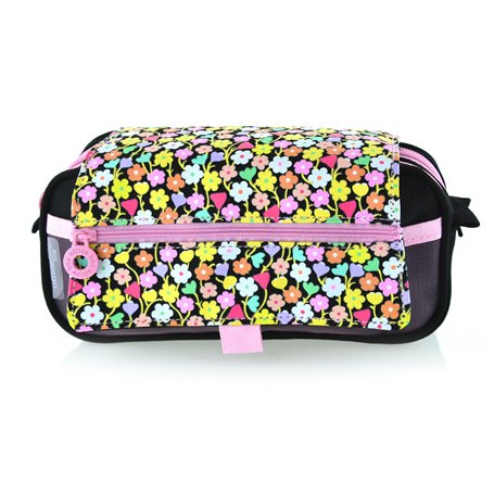 PracticDomus Trousse de rangement triple avec fermeture éclair individuelle