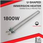 DOJA Barcelona | Résistance d'Immersion en Forme de U | 1800W | Résistance pour Chauffe de Liquides | 470mm | Rechange Chauffant