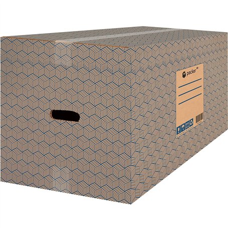 packer PRO Lot de 10 Boîtes en Carton pour Déménagement et Rangement avec Poignées