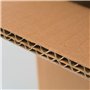 Lot de 20 boîtes en carton avec rabats fabriqués en carton ondulé à deux vagues pour emballage ou transport de haute protection.