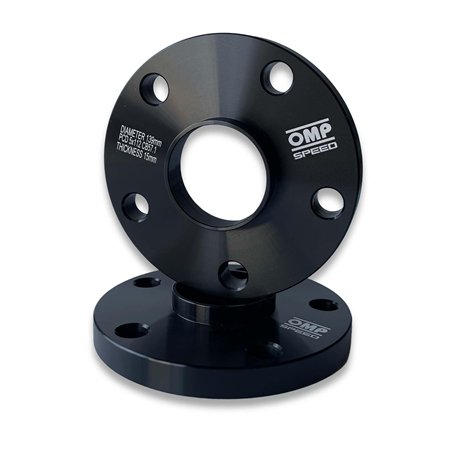 OMP Speed Jeu de 2 Élargisseurs de Voie (Entretoise de Roue) Centrés Épaisseur: 15 mm PCD: 5x112 CB: 57