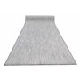 Tadi & Imperio1979 Tapis Long en Vinyle tressé pour Couloir, Cuisine ou Chambre à Coucher, Couleur Ivoire Argent Haute résistanc