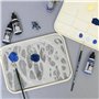 Hartem - Palette Humide pour Peintures à Base d'eau | Comprend 2 Éponges + 50 Feuilles de Papier Semi-Perméable | Idéal pour Les