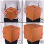Kartox - Urne en carton pour votes ou événements | Boîte en carton pour suggestions ou boîte aux lettres | 35 x 35 x 35 cm