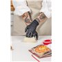 Bayeco - Gants à usage unique en nitrile - Couleur noire - Ambidextres - Doigts texturés pour une meilleure prise en main - Fini