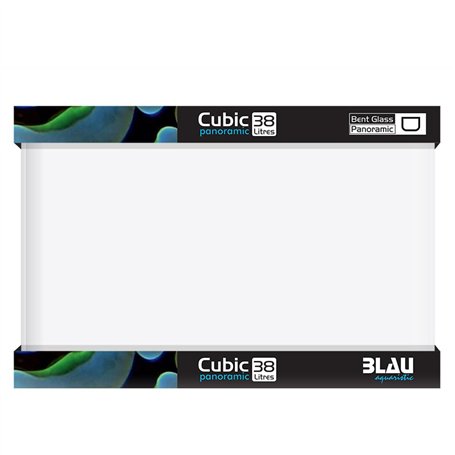 Blau Aquaristic Cubic Panoramic 45 x 28 x 30 cm 38 litres 8500 g