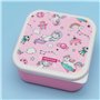 NERTHUS FIH 1326 Boîtes alimentaires empilables pour enfants, ensemble de 3 contenants pour enfants sans BPA, Licornes